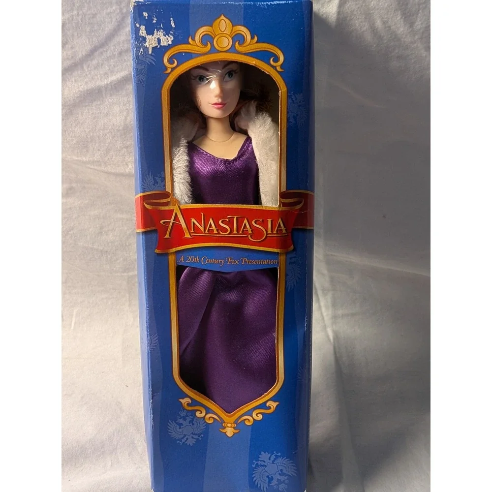 Vintage 1997 Anastasia 20th Century Fox Doll Purple Gown Galoob Alcone NIB